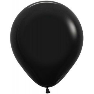 Sempertex 25 Balloons 18” Round Fashion Black 080